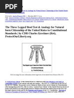 Download Three Legged Stool Test for Natural Born Citizen to Constitutional Standards by protectourliberty SN185258103 doc pdf