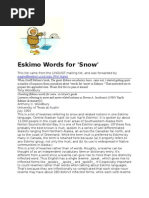 Download Eskimo Words for Snow by KAW SN185263 doc pdf