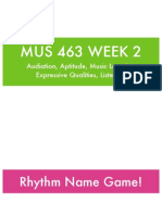 Mus 463 Week 2