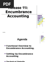 Release 11i: Encumbrance Accounting