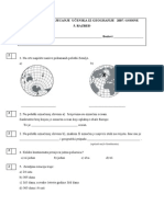 Test Iz Geografije 5 Razred