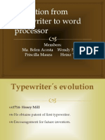 Typewriter To Wordprocessor 1