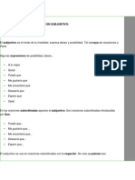 CONJUGACIÓN DE LOS VERBOS EN SUBJUNTIVO teoria para mi