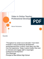 video in online teacher professional development2