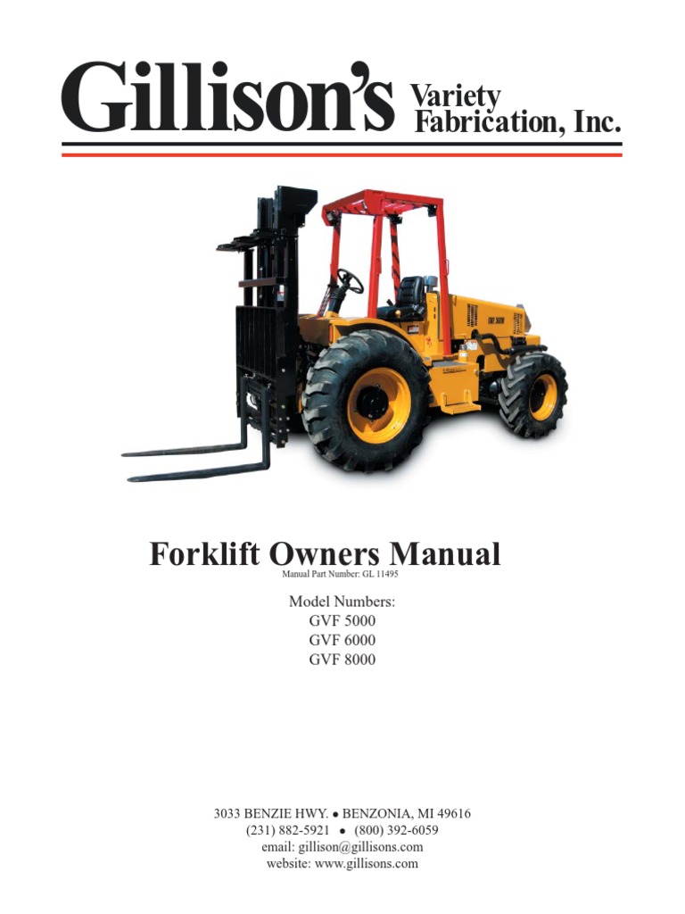 Forklift Manual Manual Transmission Forklift