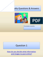 Profile Penalty Questions Answers Powerpoint Sample
