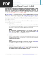 IELTS Review - Commonly Misused Phrases in the IELTS Writing and Speaking