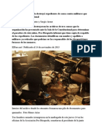 14-11-13 Ataque a Pro-Búsqueda destruyó expedientes de causa contra militares que estudia Sala Constitucional