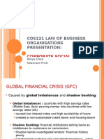 Co5121 Law of Business Organisations Presentation:: Corporate Social