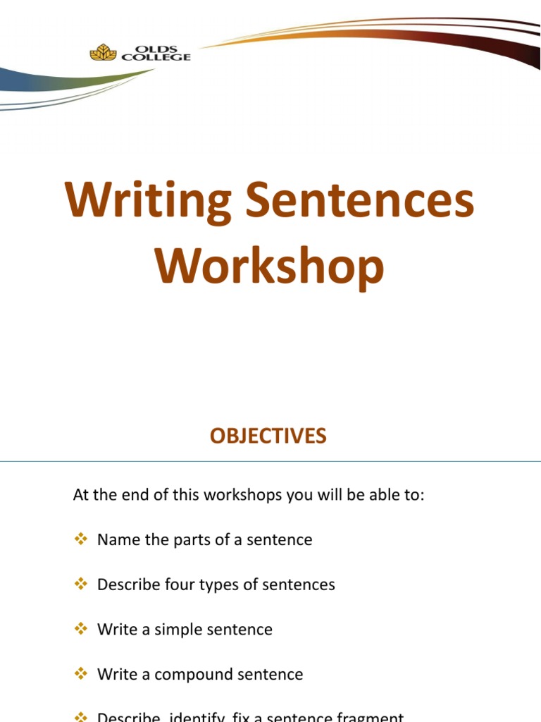 Writing Simple Sentences Workshop | PDF | Sentence (Linguistics ...