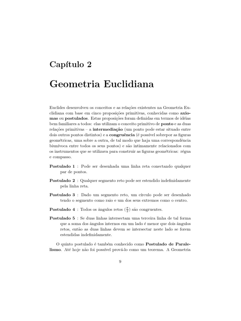 Geometria Euclidiana | PDF | Axioma | Tetraedro