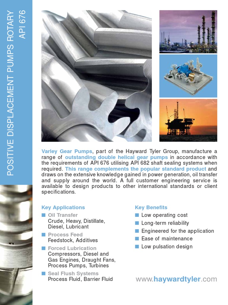 API 676 Pump Rotary Datasheet | PDF | Pump | Gear