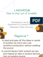 Plagiarism Slides Programming