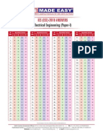 Electrical Engineering (Paper-I) : Ies (Ese) - 2010 Answers