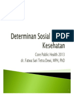 Sesi 3 FSD Determinan Sosial Dalam Kesehatan