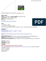 JamesDore ShutUpandDance Dec1and2CallSheet