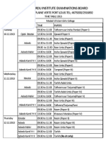 Time Table 2013