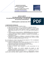 Regulament Finalizare Studii Fssu 2013