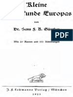 Guenther Kleine Rassenkunde Europas 1925