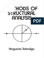 Methods of Structural Analysis - Negussie Tebedge