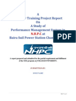 Project Report On Performance Management System in NHPC