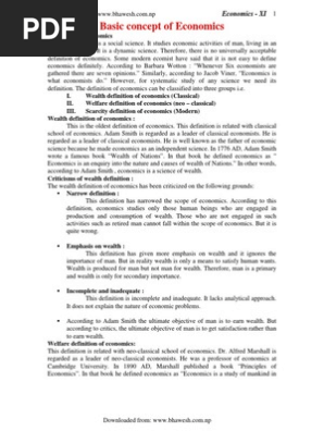Economics Notes Class 11 All In One Pdf Economics Sampling Statistics