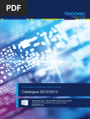Tridonic Catalogue 2012 2013 En Fluorescent Lamp Mains