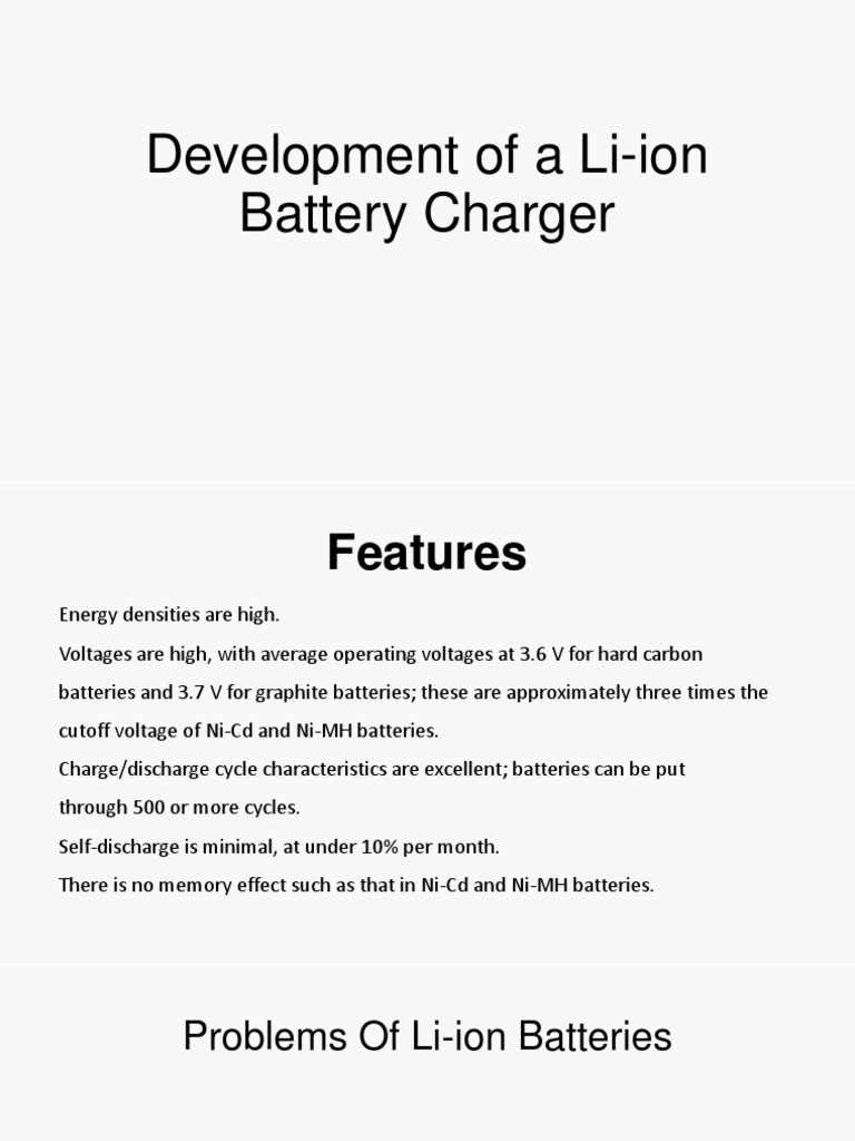 Development of A Li-Ion Battery Charger | PDF