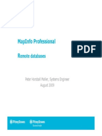 MapInfo Professional 10.0 and Databases