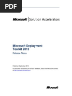 Download MDT 2013 Release Notes by sonu9226 SN185396921 doc pdf