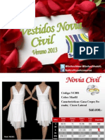 Catalogo Vestidos de Novia Civil