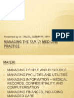 Managing The Family Medicine Practice