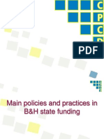 State Funding, Perliminary Findings_BiH