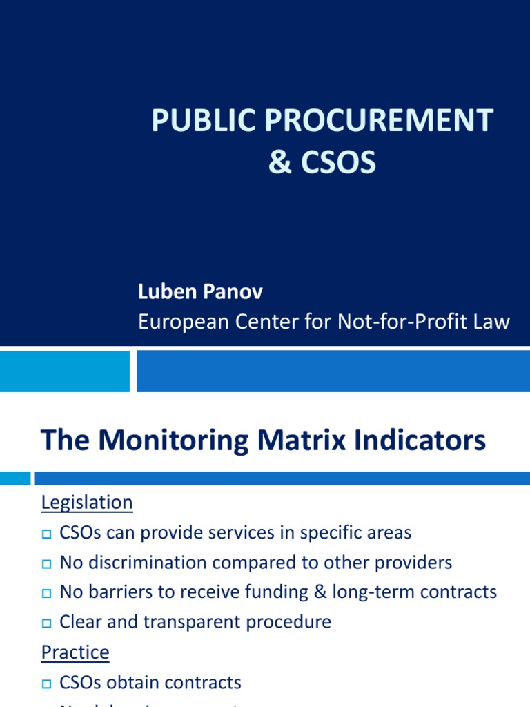 Day 1 4 Luben Panov Public Procurement Pdf School Voucher