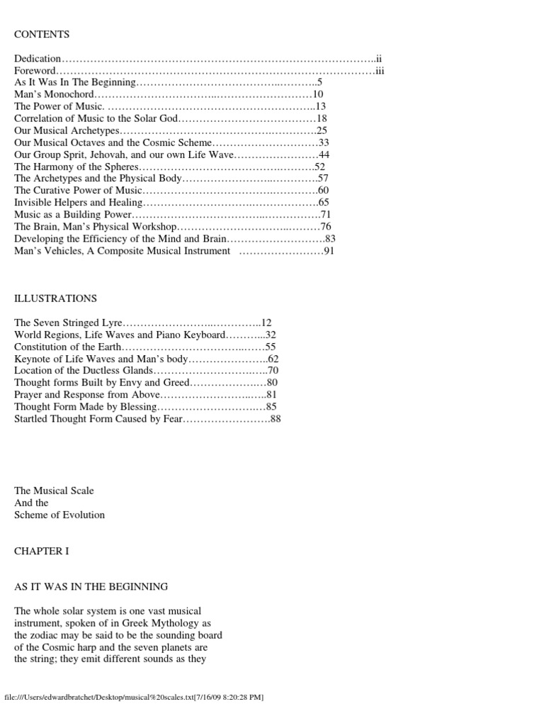 The Cosmic Harmony of Musical Scales | PDF | Planets In Astrology | Senses
