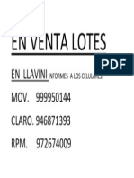 En Venta Lotes