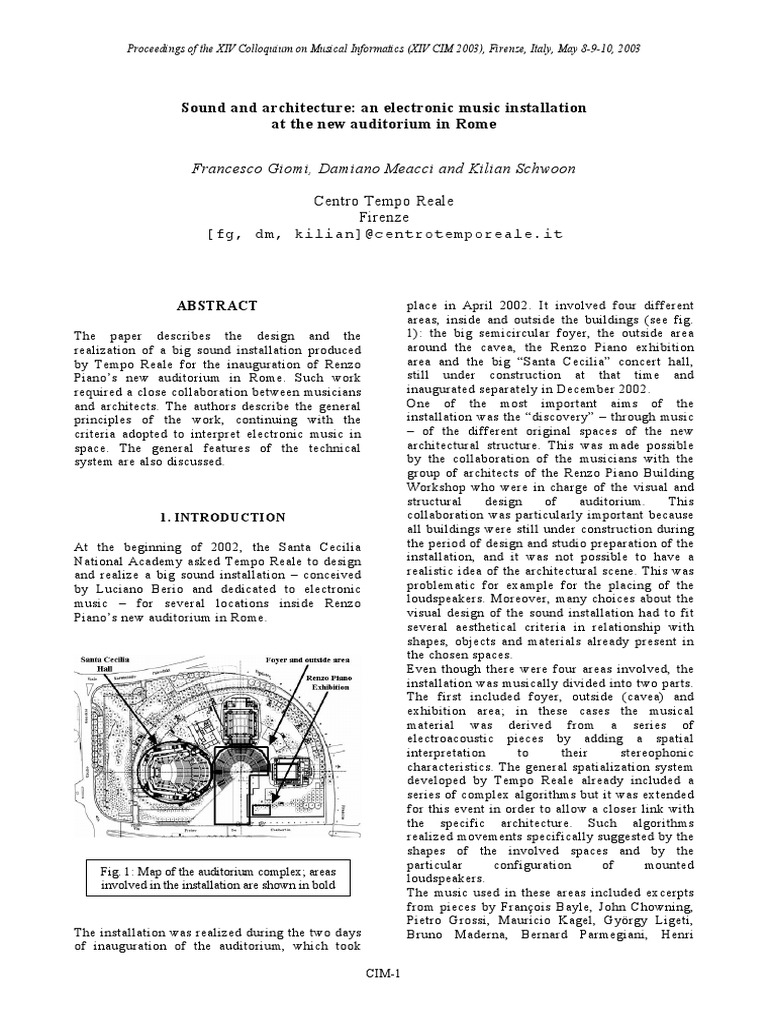 Sound And Architecture Pdf Loudspeaker Sound