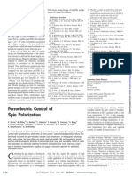 Ferroelectric Control of Spin Polarization