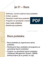 1 - Baza Podataka