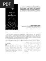 Historico da Gestão da qualidade