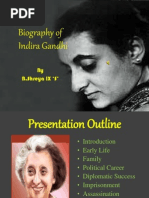 Biography of Indira Gandhi: by B.Shreya IX S'