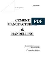 Cement Manufacturing & Handelling