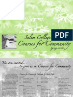 Download Salem College Courses for Community - Spring 2010 by Salem College SN18542968 doc pdf