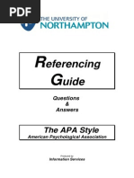 APA Referencing Guide