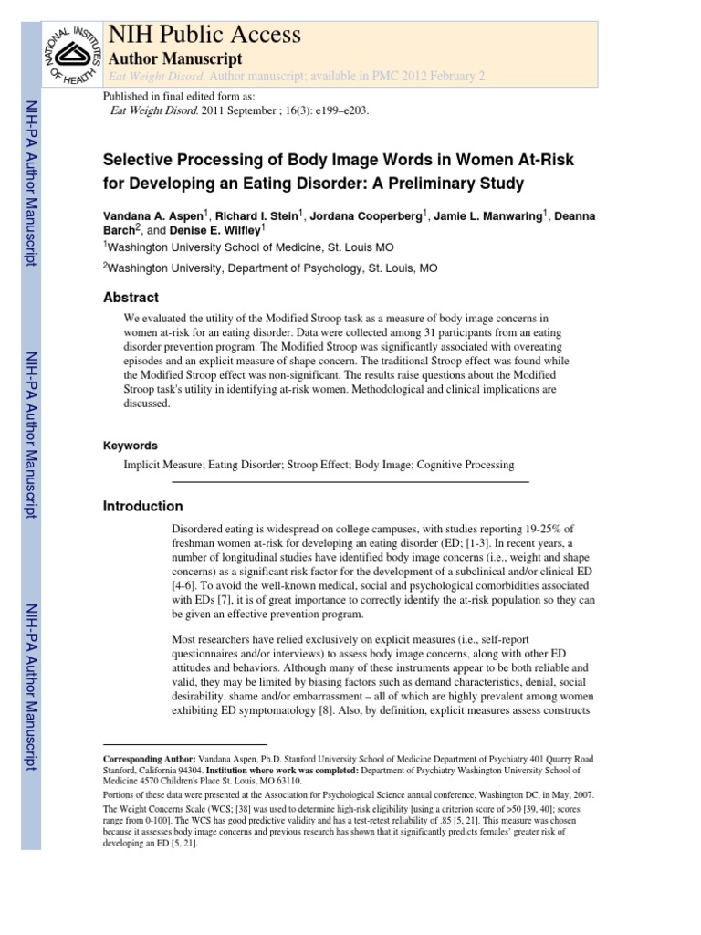 NIH Public Access: Author Manuscript | PDF