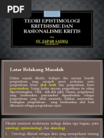 Download Teori Epistimologi Kritisisme Dan Rasionalisme Kritis by Japar Sadiq Assaqaf SN185446664 doc pdf