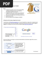 Google Docs - Tipsheet and Resource Guide