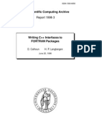 Writing C++ Interfaces to FORTRAN Packages