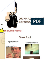 Drink Azul e Café Esfumaçante