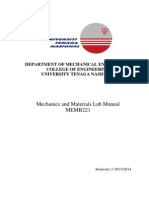 Lab Manual Mechanic of Materials SEM 2 20132014